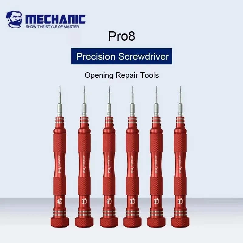 Starker magnetischer Schraubendreher MECHANIC PRO8(MAX8), spezielles Hartwerkzeug zum Zerlegen, Reparatur, Y-förmiger, fünfeckiger, Kreuzschlitz- und T2-Schraubendreher – Detail 1