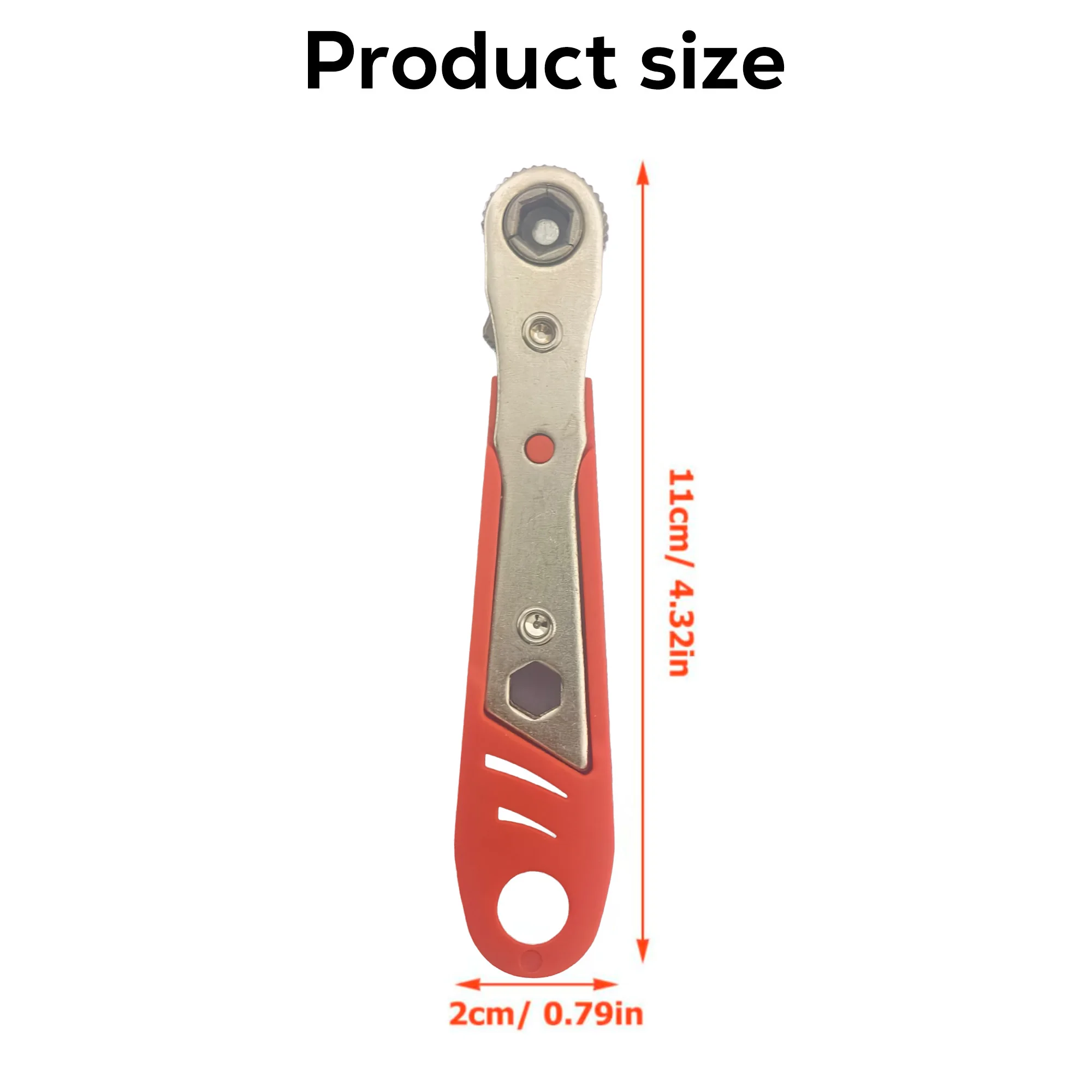 Two-Way Reversible Ratchet Wrench with 36 Teeth for Precise Transmission, Compact and Portable, Multifunctional for Home/Outdoor Maintenance Hardware Tools