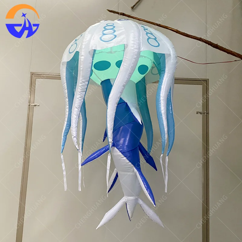 Customized Inflatable Hanging Jellyfish Prop, Decorative Prop for Bar Nightclub Stage Performances