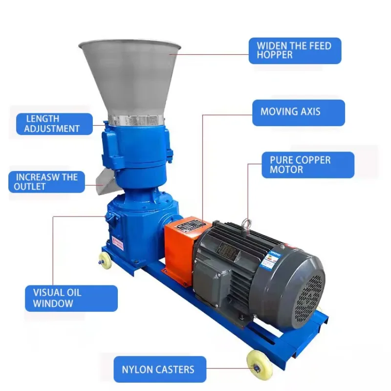 

Wholesale High Quality 120-150KG New Animal Granulator Machine Farm Animal Poultry Pellet Machine 220V For Feed Pellet Bird