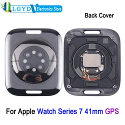 Glass Back Cover With Charging Module For Apple Watch Series 7 41mm GPS Smartwatch Bottom Cover Replacement Part