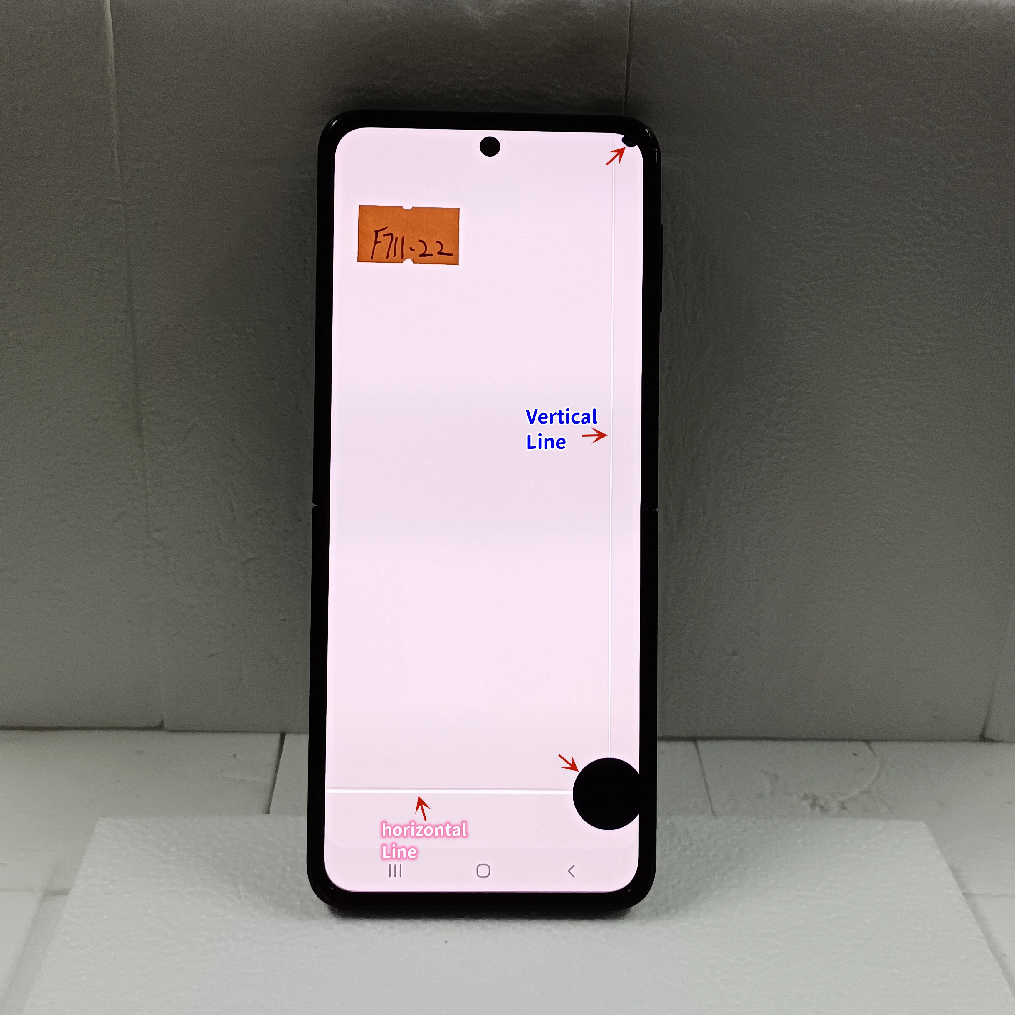 Super AMOLED For Samsung Z Flip 3 5G Touch LCD F711 F711B F7110 Display Touch Screen Digitizer Assembly With Defects With Frame