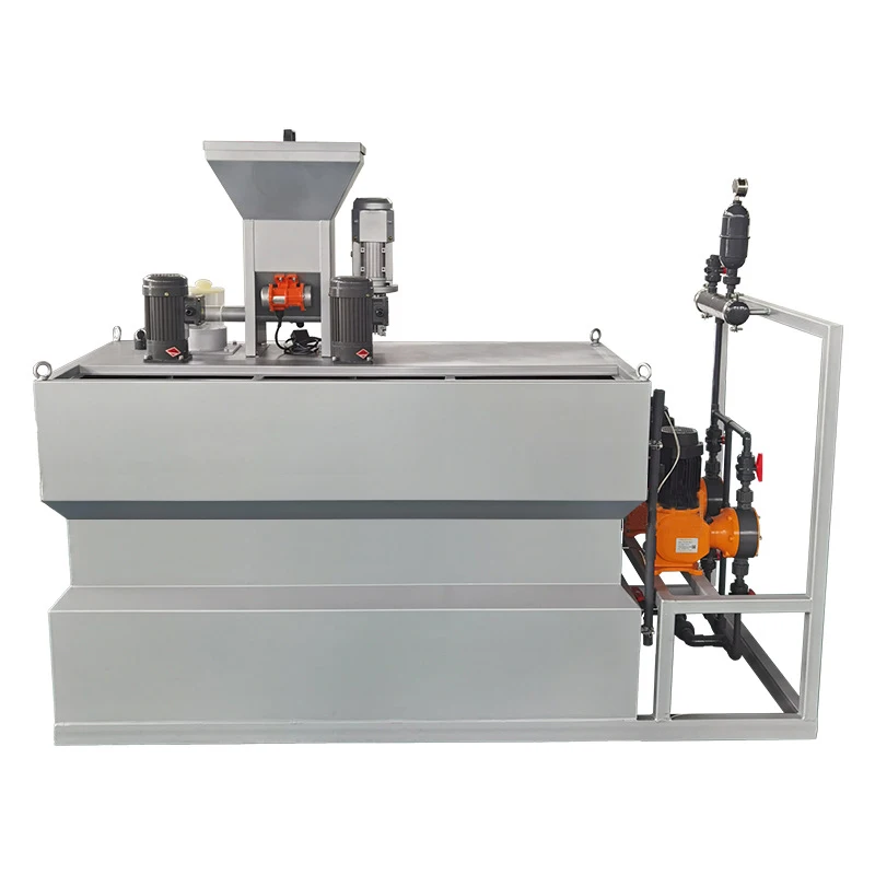 Integrated Automatic Stainless Steel PLC-controlled Pump Motor Dosing Device PAM/PAC Dry Powder Three-chamber Dissolution