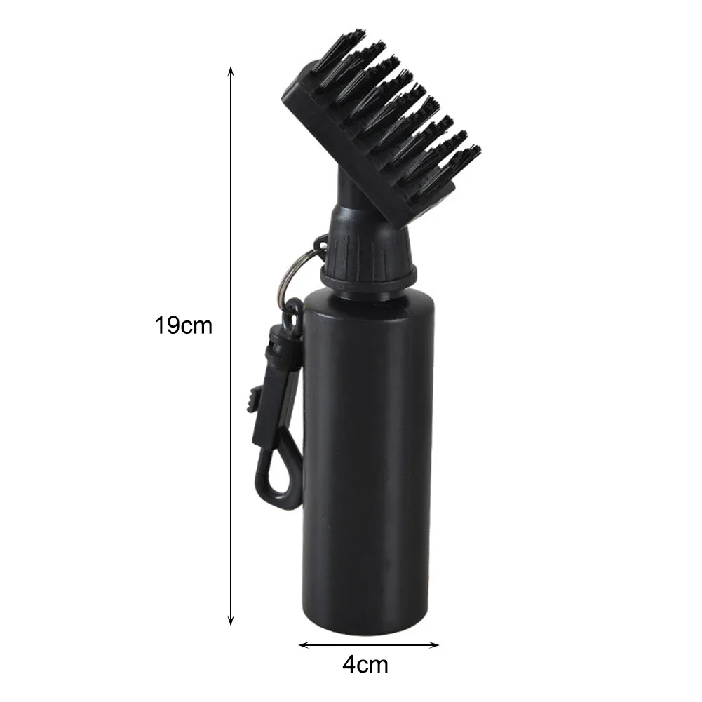 Golf Cleaning Tool with Water Bottle Clip Golf Club Spray Scrub Portable Nylon Bristles for Training Practice Golf Accessories