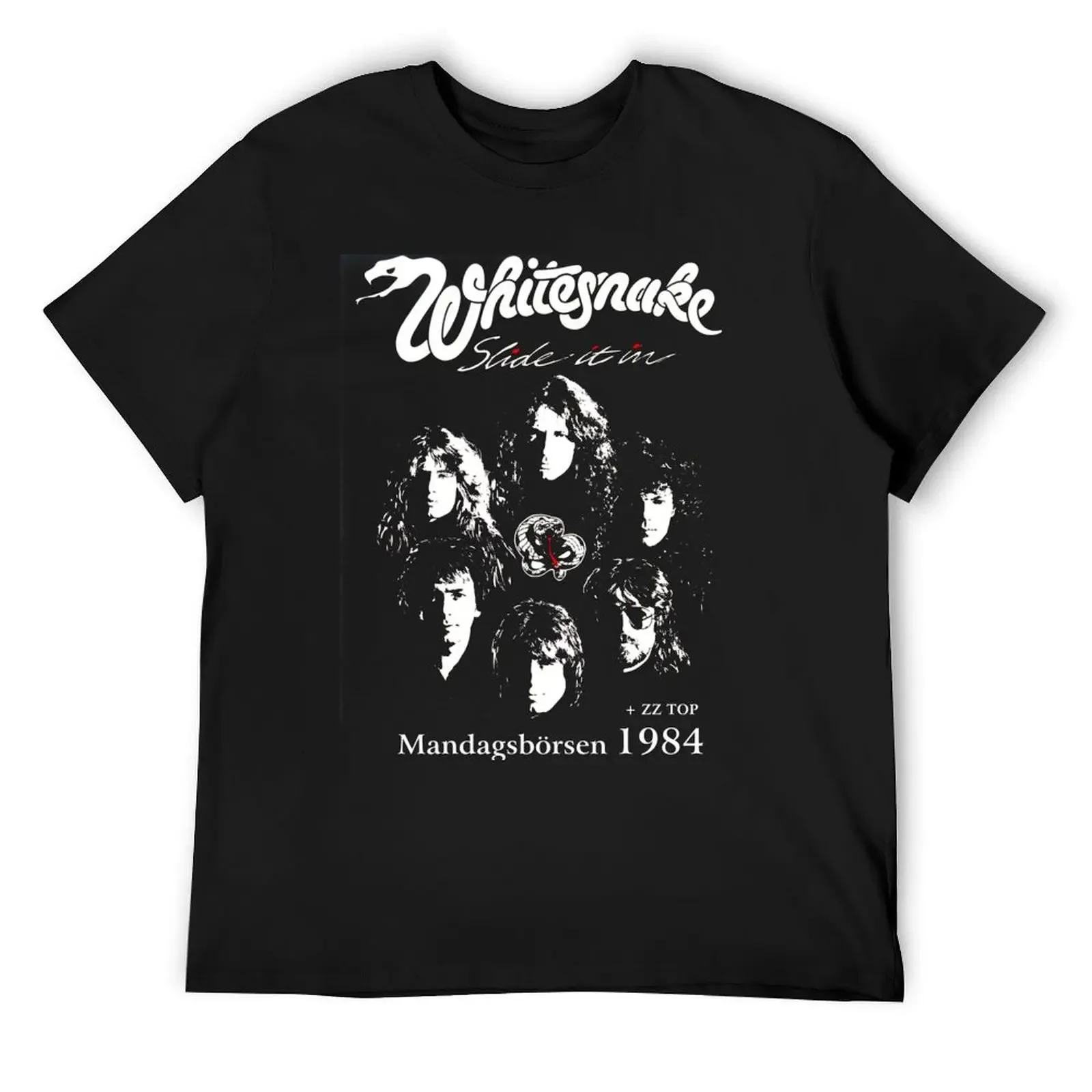 Retro Love Rock Tour 1984 Whitesnake Art Band Gift T-Shirt summer tops anime tshirt quick drying clothes for men