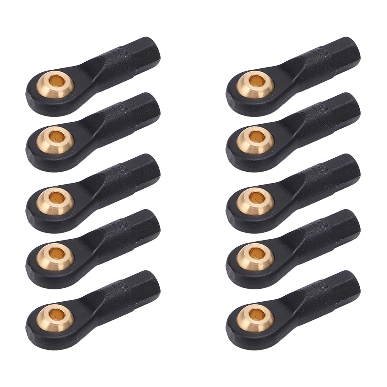 10Pcs RC Tie Rod Ball Head Durable Plastic Light Weight Wear Resistant Accurate Size M2 M2.5 M3 Tie Rod End Ball Joint