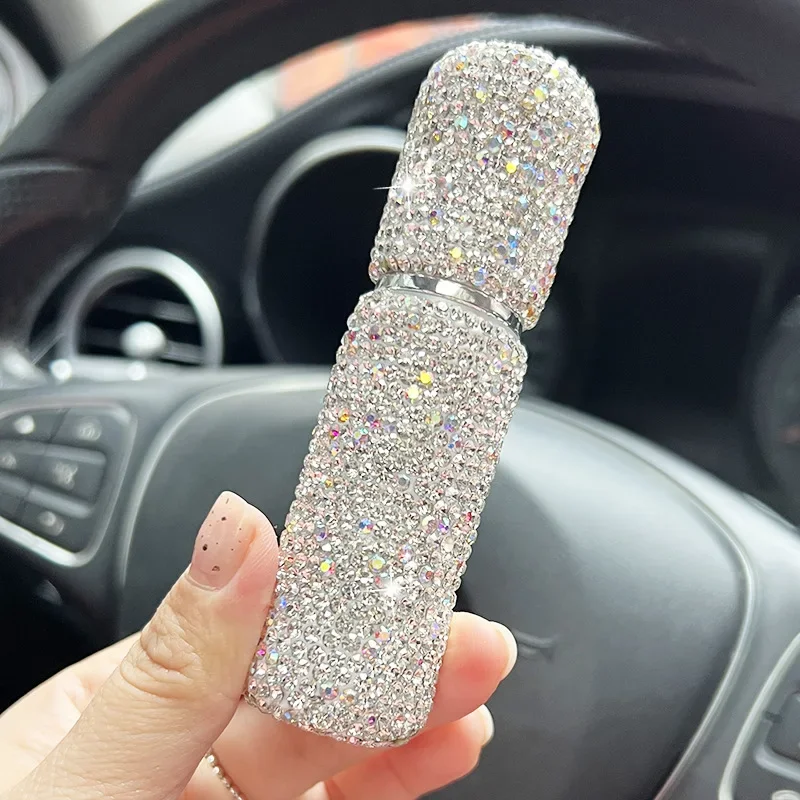 10ml Rhinestone Car Perfume Spray Bottle Refillable Bottles Mini Potable Bling Empty Cosmetic Containers Atomizer Bottle