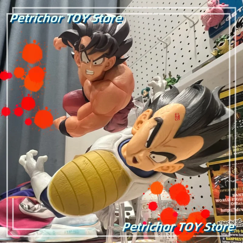 

В наличии доставка, немедленно Re Studio Dragonball Shf Head, комплект аксессуаров Goku Attacked Vegeta, экшн-фигурка, игрушка в подарок