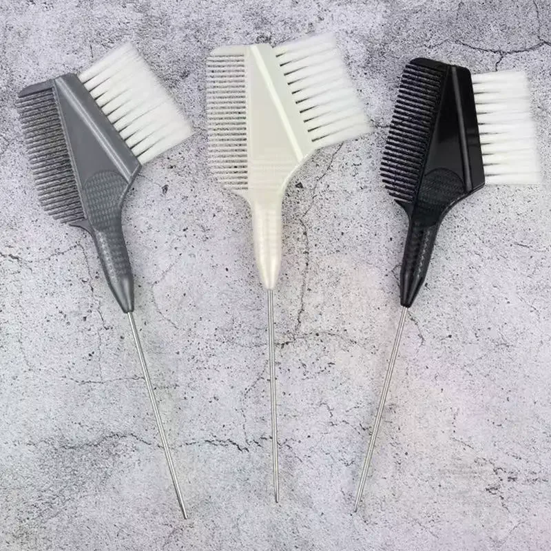 /Kuz/Dual-Sided Design Hair Coloring Brushs Even Color Application Hair Tint Brush Rat Tail Comb Salon Use 1PC Professional
