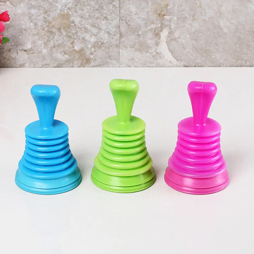 Kitchen Toilet Drain Plungers Bath Sink Power Pipe Dredging Tool Suction Cup Plug Toilet Bathroom Tools