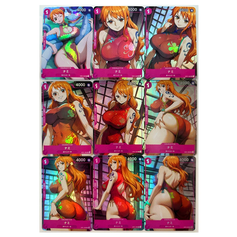 9pcs/set Nami ACG Sexy Toys Hobbies Hobby Collectibles Game Collection Anime Cards