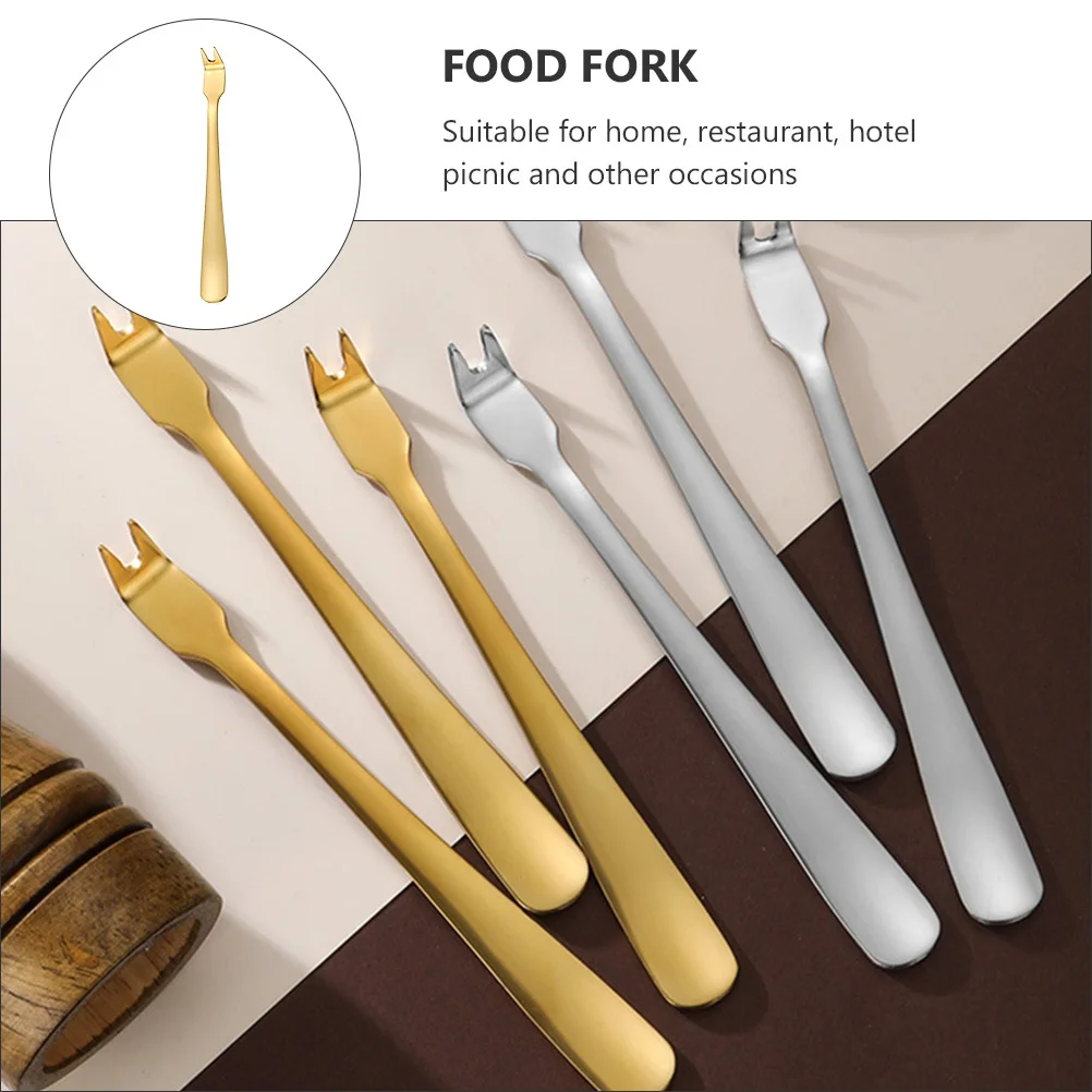 

1Set Stainless Steel Meat Forks Barbecue Serving Forks Long Handle Food Fork for Home Restaurant Picnic Use