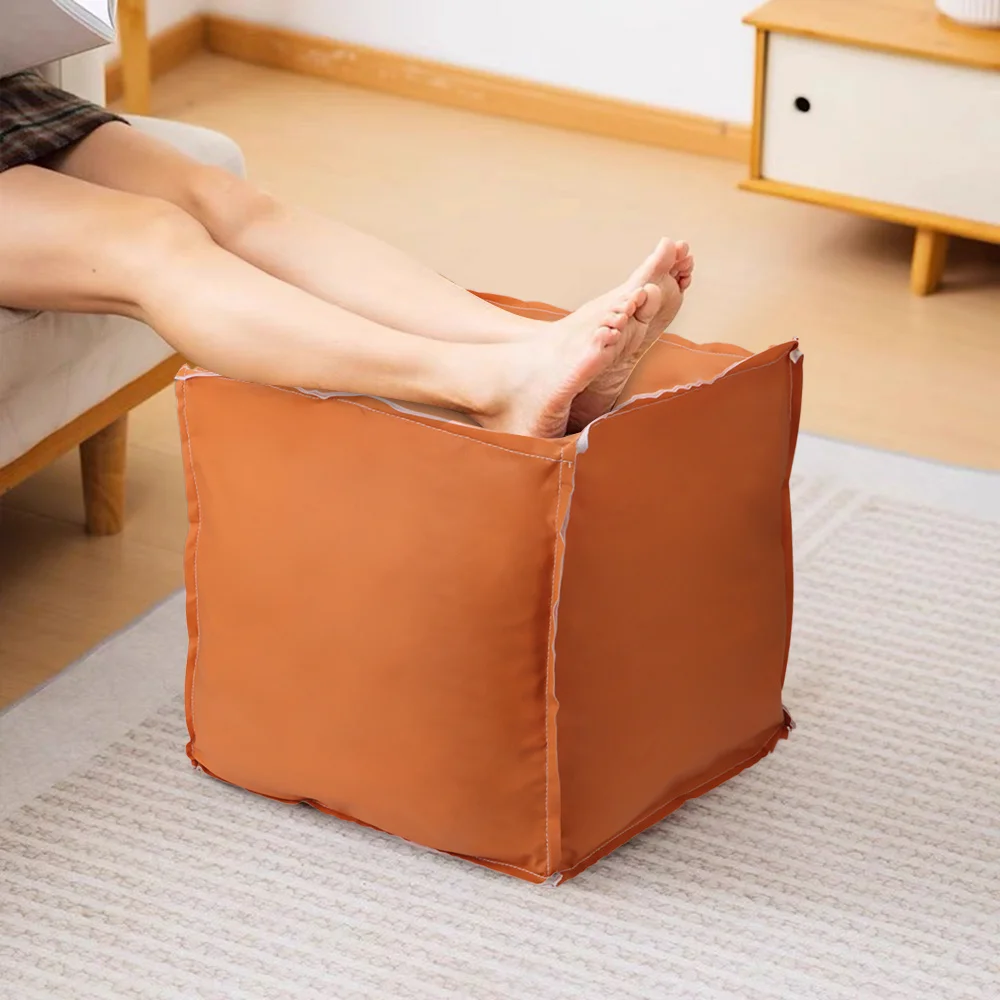 New PU Leather Storage Leg Bench Large Capacity Cube Clothes Storage Chair Nordic Non-Slip Sofa Footstool Living Room