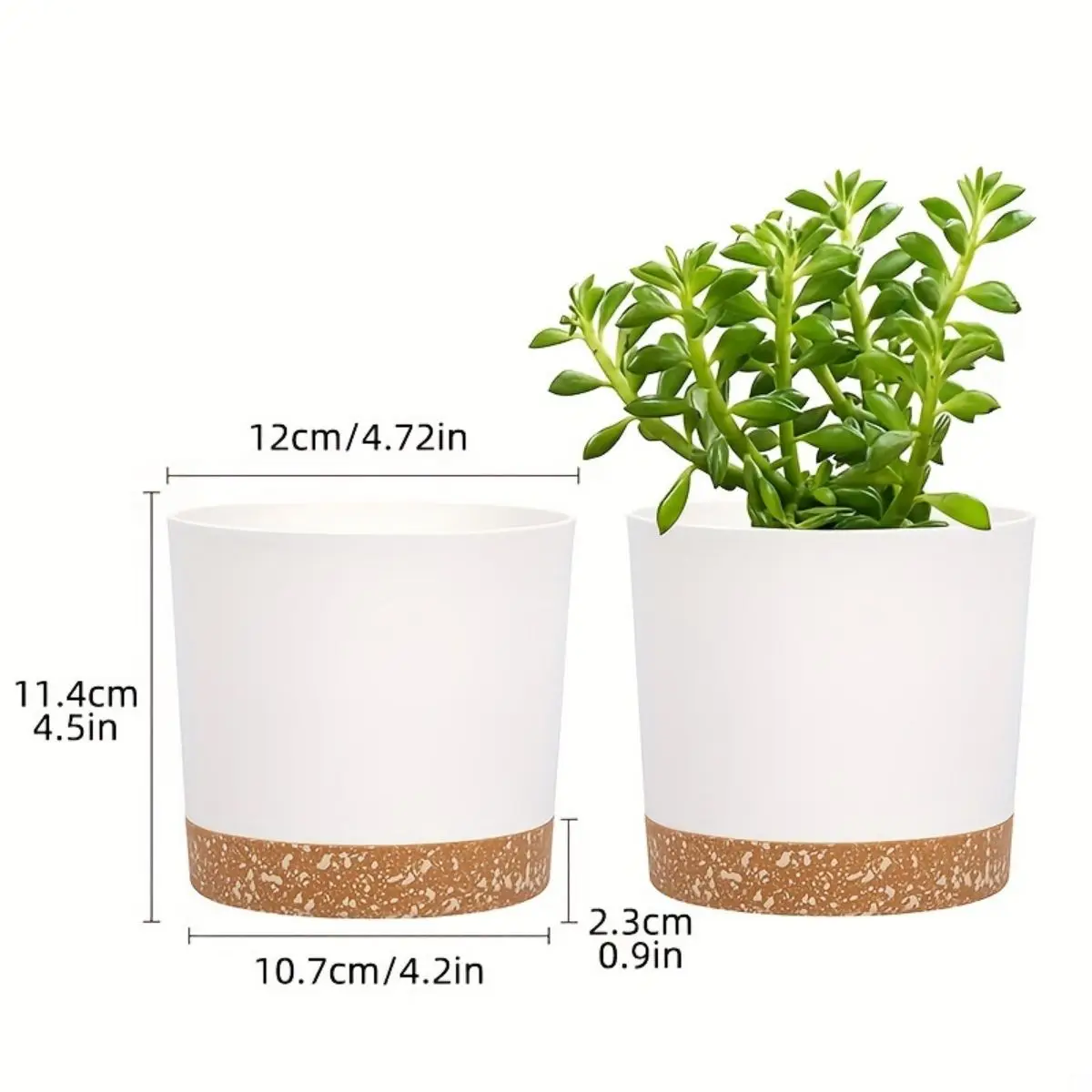 4pcs Flowerpot Removable Bottom Round Flower Pot Detachable Bottom Flower Pot Home Supplies Breathable Flower Pot