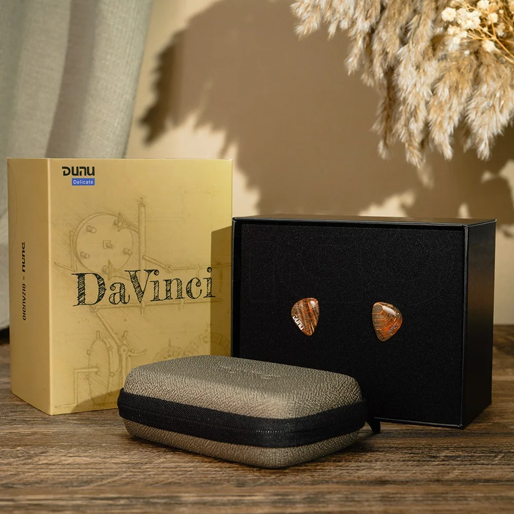 DUNU x Gizaudio DaVinci 2DD+4BA ハイブリッド インイヤー モニター イヤホン 3.5mm+4.4mm 交換可能な終端プラグ ケーブル付き