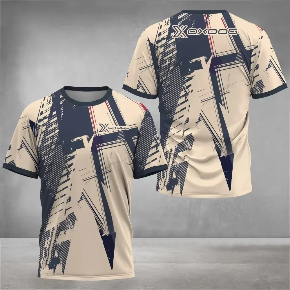 

2025 Men's Tennis Jersey Unisex Sports T-Shirt Clothing Breathable Quick Dry Short Sleeve T-Shirts Print Crew Neck Sports Tops