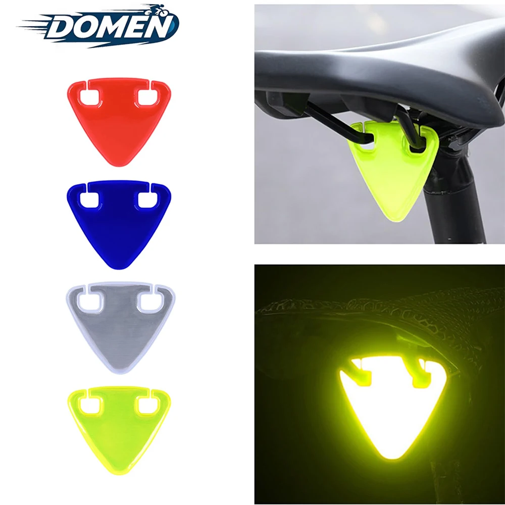 DOMEN Bicycle Reflector Road Bicycle Hanging Reflector Ultralight TPU MTB Reflective Triangle Warning Board Bikes Accessories