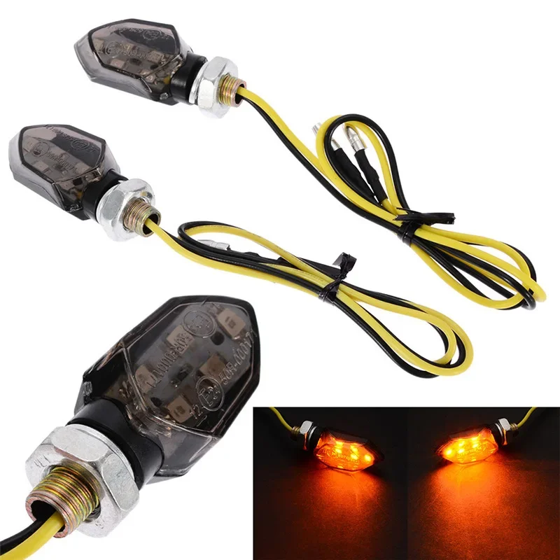 

1PCS Universal Mini Led Motorbike Lampe LED Indicators Light LED Turn Signal Light Super Bright Amber Blinker Motorcycle Parts