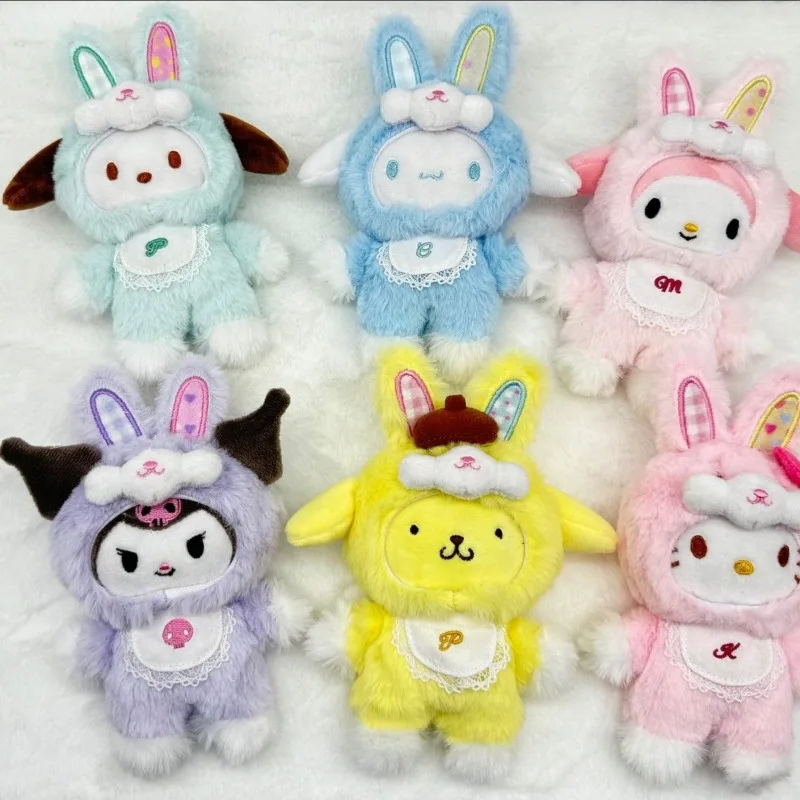 

4 Inch Sanrio My Melody Cinnamoroll Anime Kawaii Lovely Doll Pendant Cute Cartoon Desktop Decoration Toys Gifts for Kids