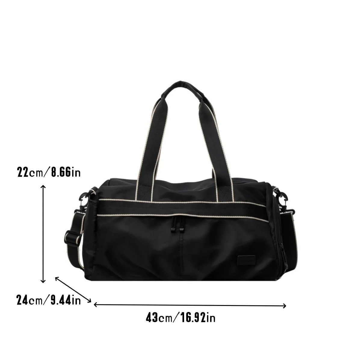 Travel Bag Tote Bag Independent Shoe Compartment Clothing Storage Large Capacity Satchel Shoulder Crossbody Sports Outdoor Cycling School Yoga