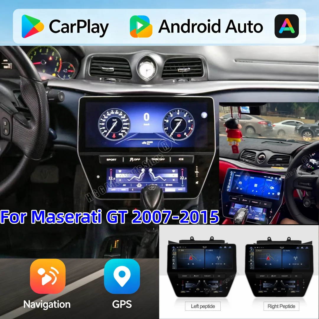 

JOH 22" Android Screen For Maserati GT 2007-2015 Car Radio AC Panel Stereo Multimedia Video Player Carplay Head Unit Navigation