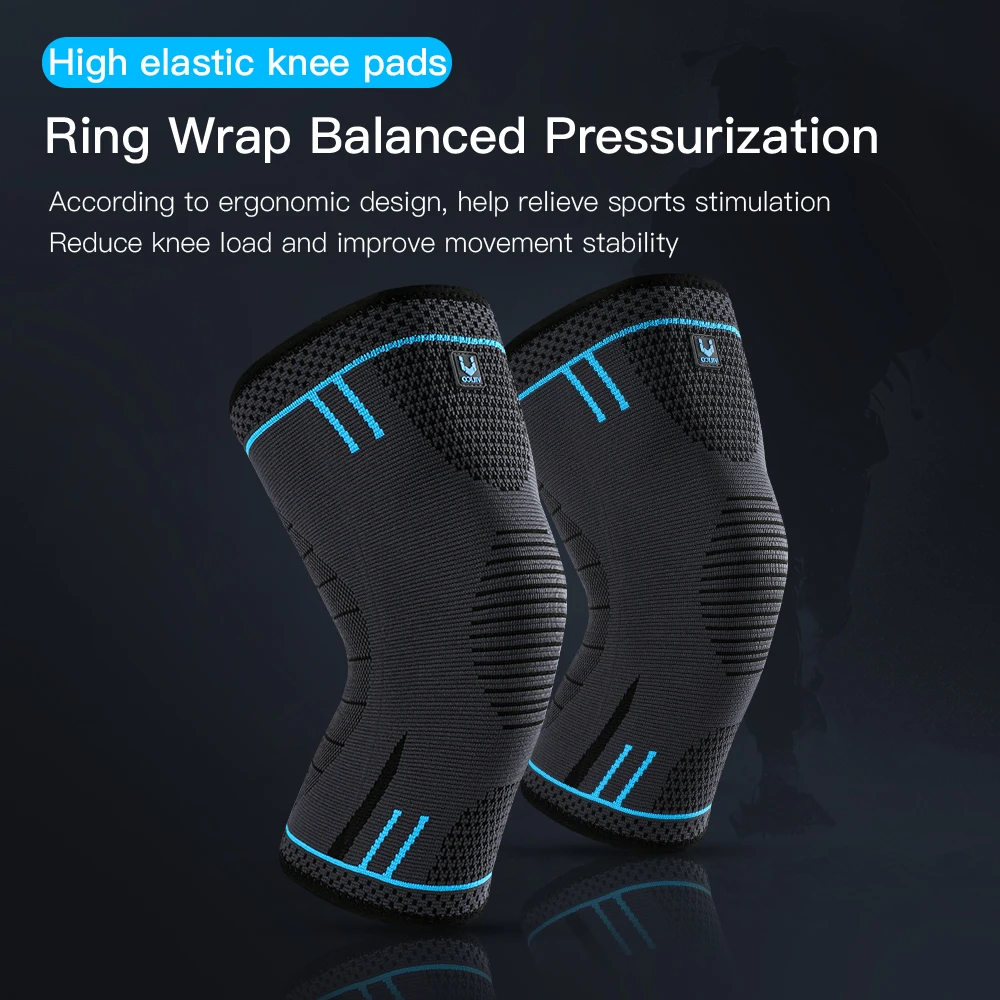 1 PC Knee Pads Strap Patella Medial Support Meniscus Silicone Compression Protection Sport Knee Braces Basketball Running Prot