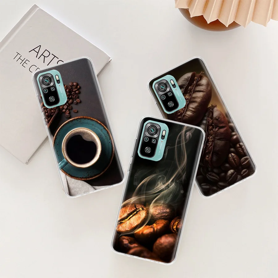 Newly Baked Coffee Beans Phone Case For Xiaomi Redmi Note 12 11 Pro Plus 5G 12S 10S 11S 4G 11T 11S 11E 10 9T 9 9S 8 8T 7 Cover S