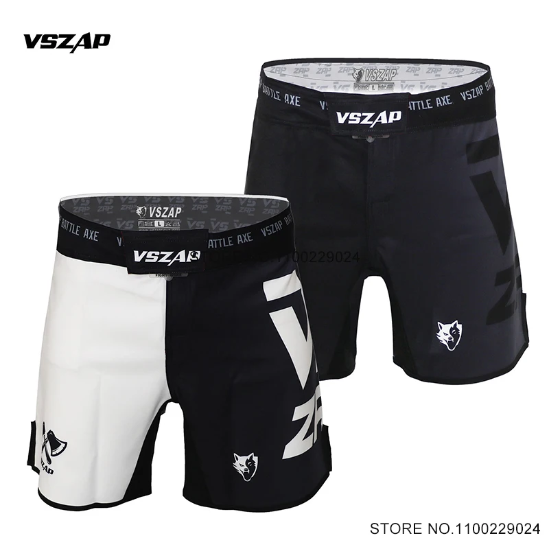 

MMA Shorts Vszap Fight Pants Men Fitness Martial Arts Excises Clothing Gym Combat Kickboxing Grappling Muay Thai Boxing Shorts