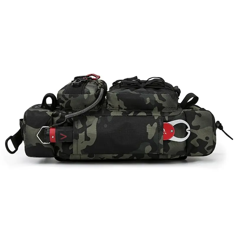 Super Multi-Functional Fishing Tackle Bag Shoulder Messenger Bag Waist Bag Bait Equipment Storage Waterproof Fishing Bag-B