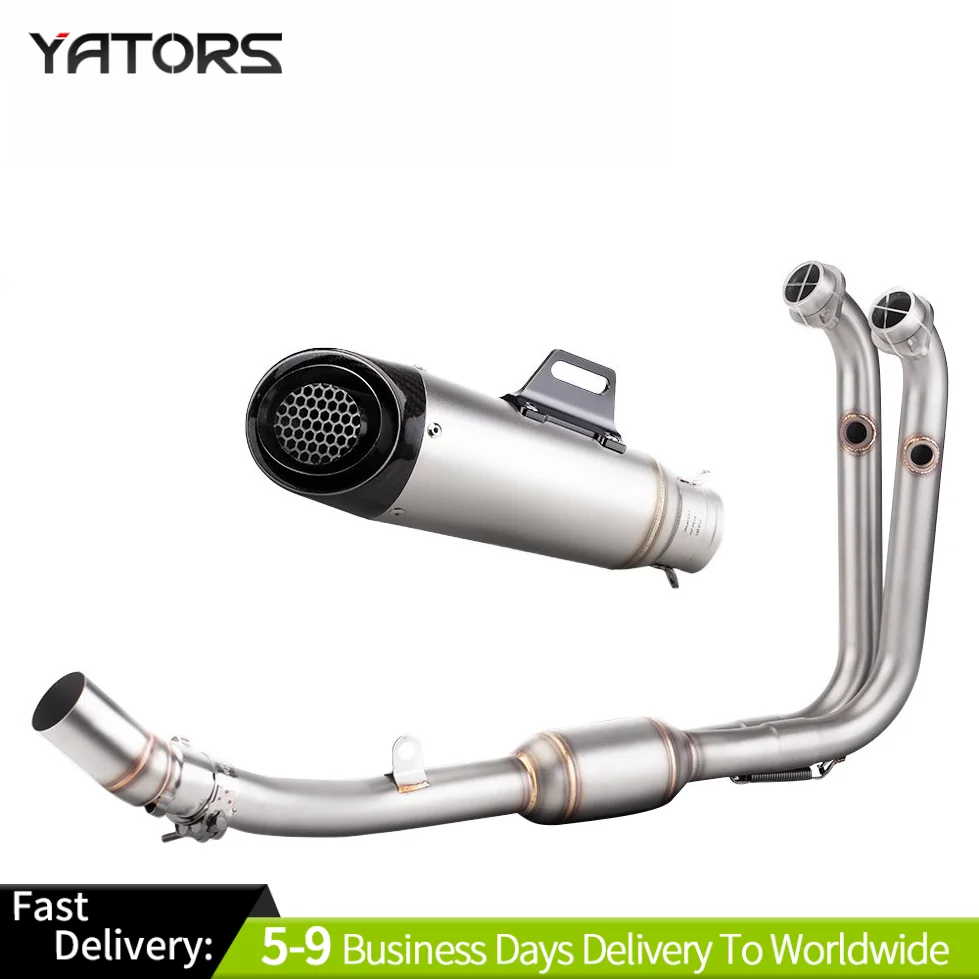 

51mm System For CF-Moto 450SR 450NK 2022-2024 Exhaust Muffler Header Mid Pipe Exhaust Systems Exhausts Pipes
