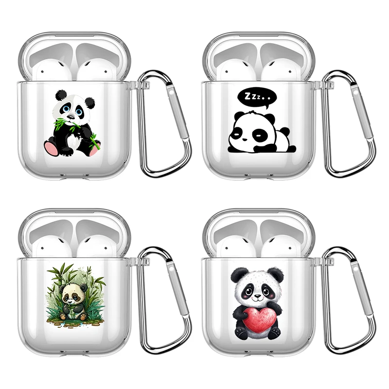 Tickle Panda Silicone Case For Apple Airpods 1 or 2 Shockproof Cover For AirPods 3 Pro Pro2 Transparent Earphone Protector Capas