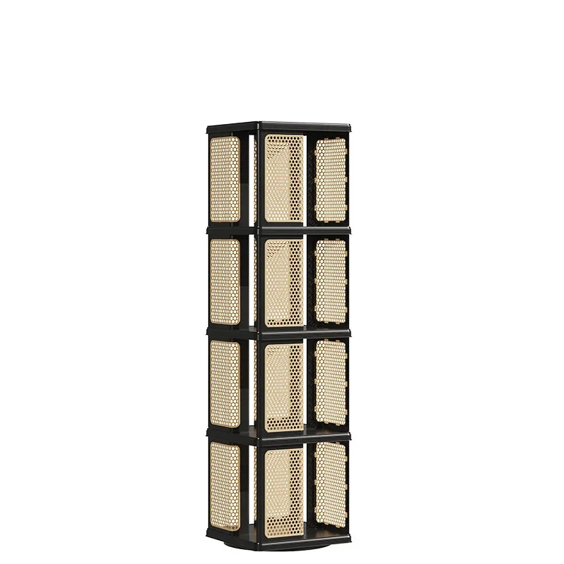 Bookcase living room retro book finishing floor shelf
