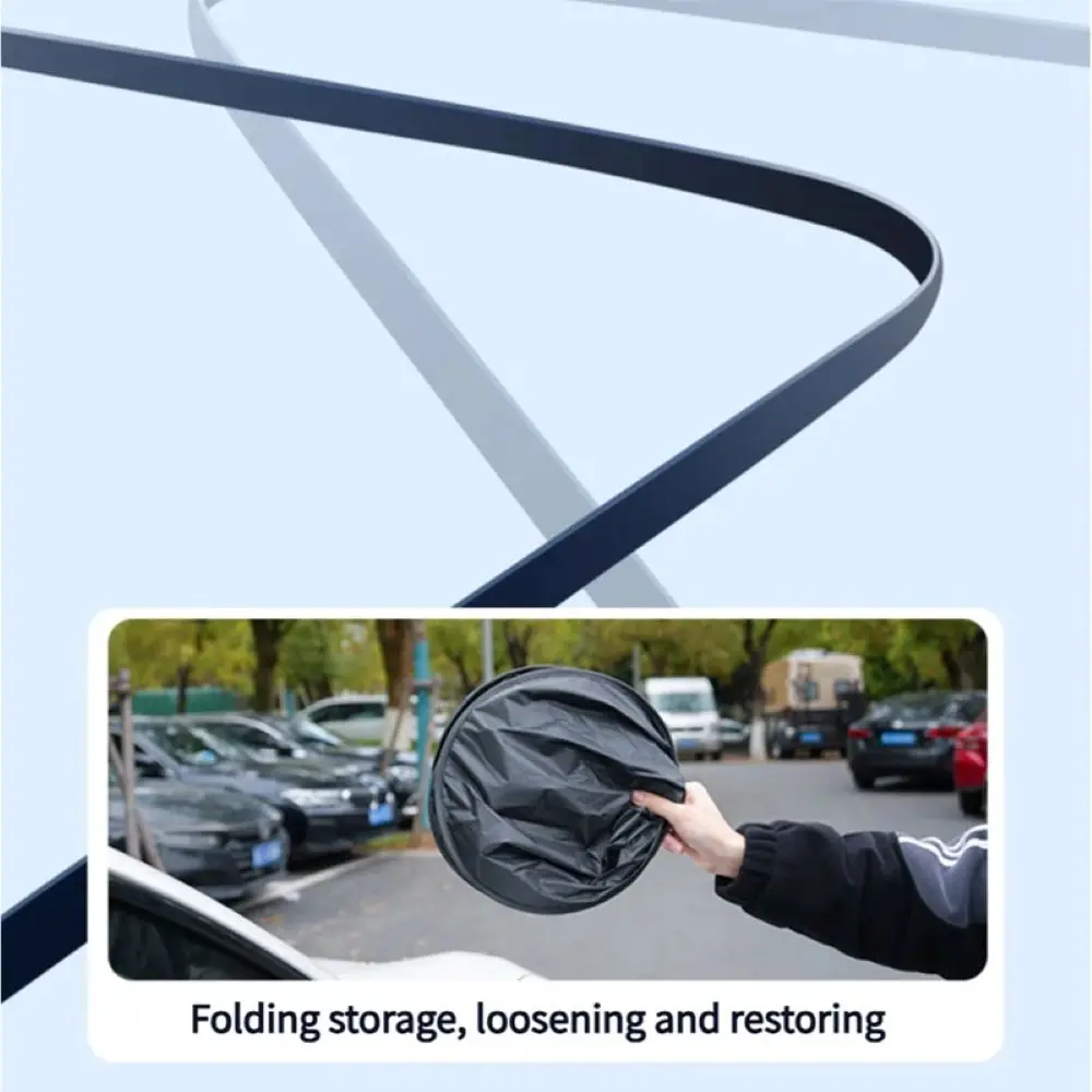 UV-Reflective Rear Windshield Car Sun Shade Cover Heat Isolation Privacy Curtain Foldable Sun Protection Storage Solution