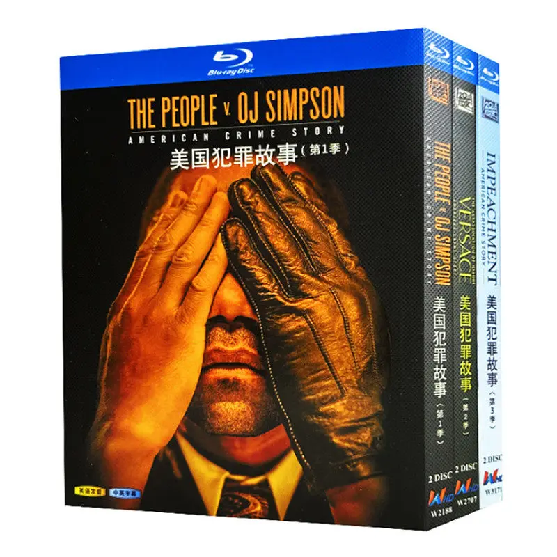 

Blu-ray Ultra HD TV Series American Crime Story Seasons 1–3 Box Set