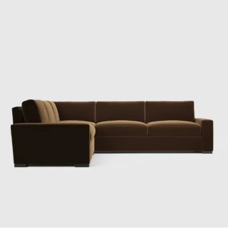 

Modern luxury L-shaped velvet combination sofa Living room combination sofa