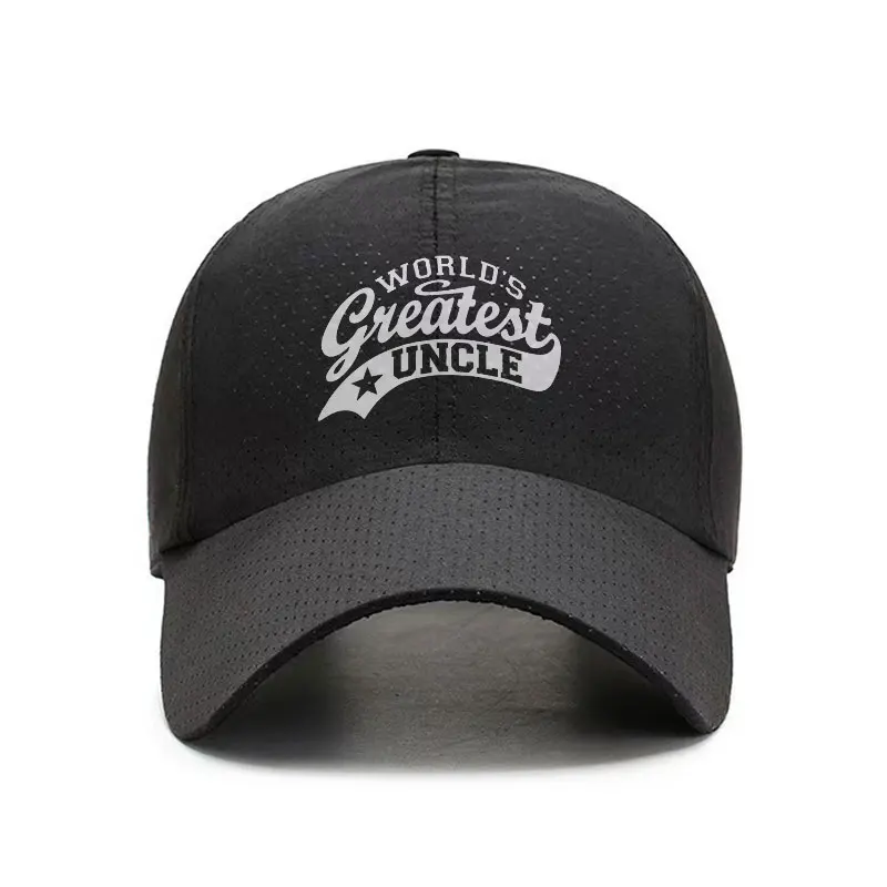 Worlds Greatest Uncle Quick Dry Baseball Cap Adjustable Breathable Sports Hat