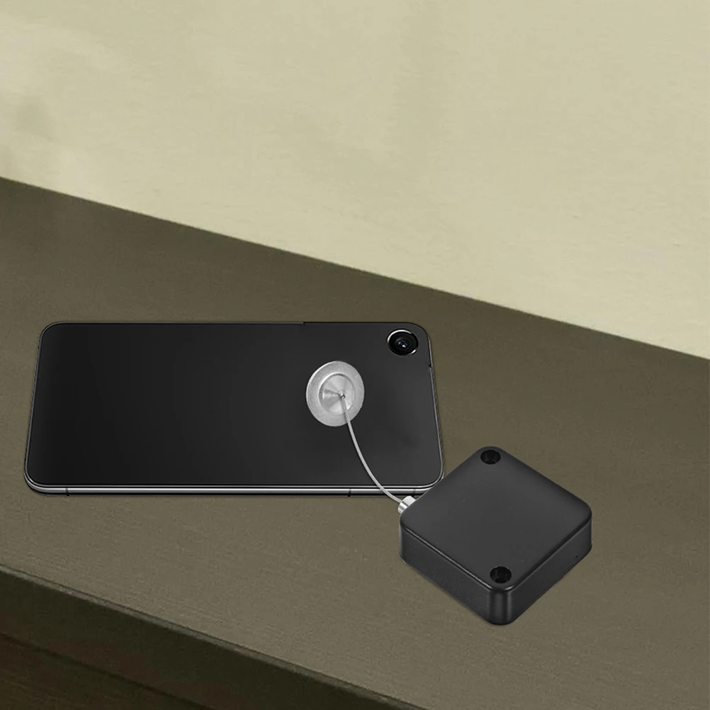 

2Pcs Retractable Security Tether Cable Anti-Theft Lock for Tablets Remotes Keys Display Stand Protection Strong Steel Wire