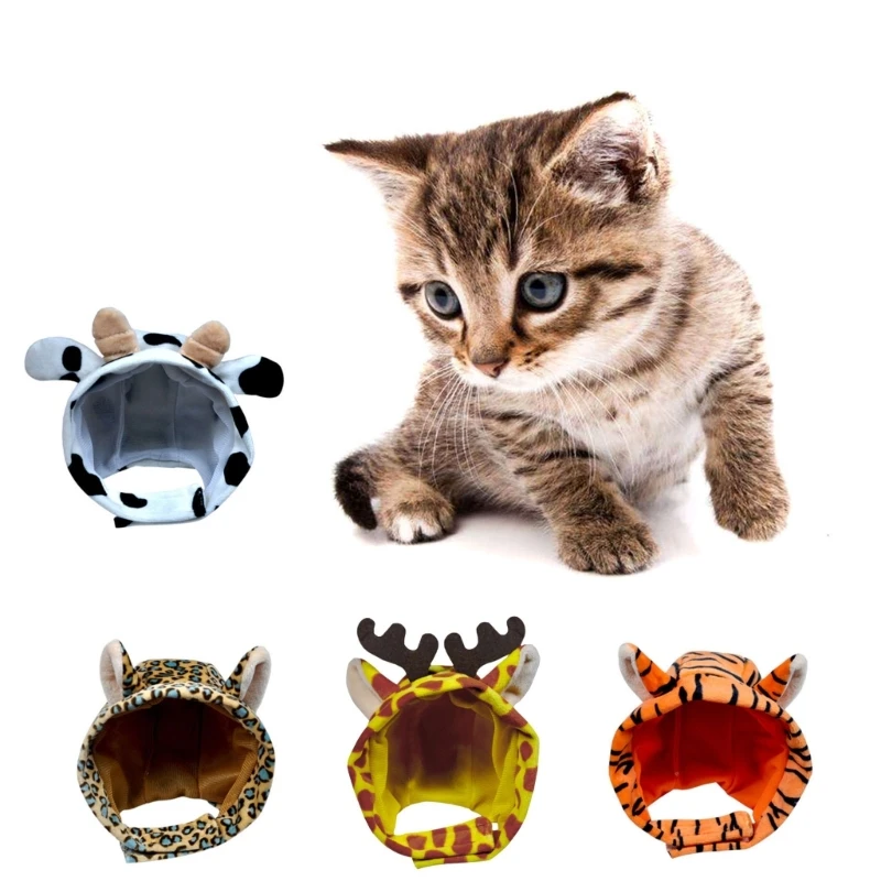 Hat Pet Warm Caps Adjustable Headwear Animal for Cats Puppy Kitten