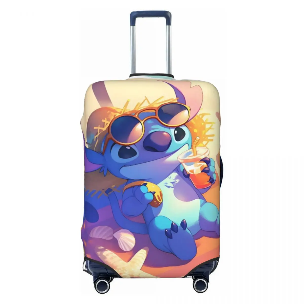

Custom Stitch Anime Printed Luggage Cover Protector Fashion Cute Cartoon Travel Suitcase Covers for 18-32 Inch