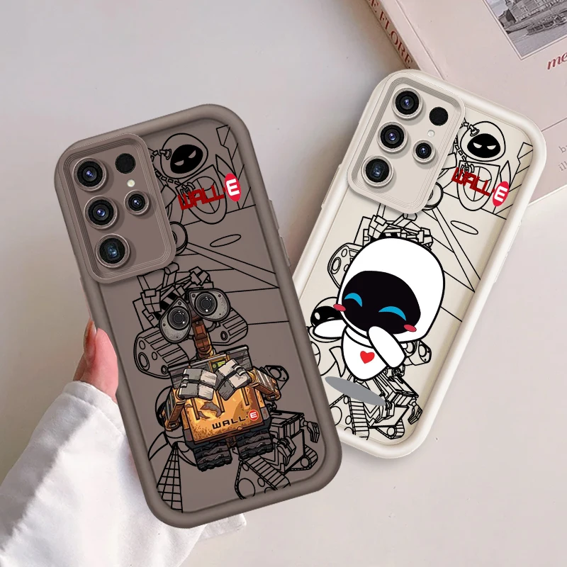 

Disney Walle Art Cute For Samsung Note 20 S24 S23 S22 S21 S20 Ultra Plus FE A25 A23 A22 A15 A31 5G Eye Ladder Back Phone Case
