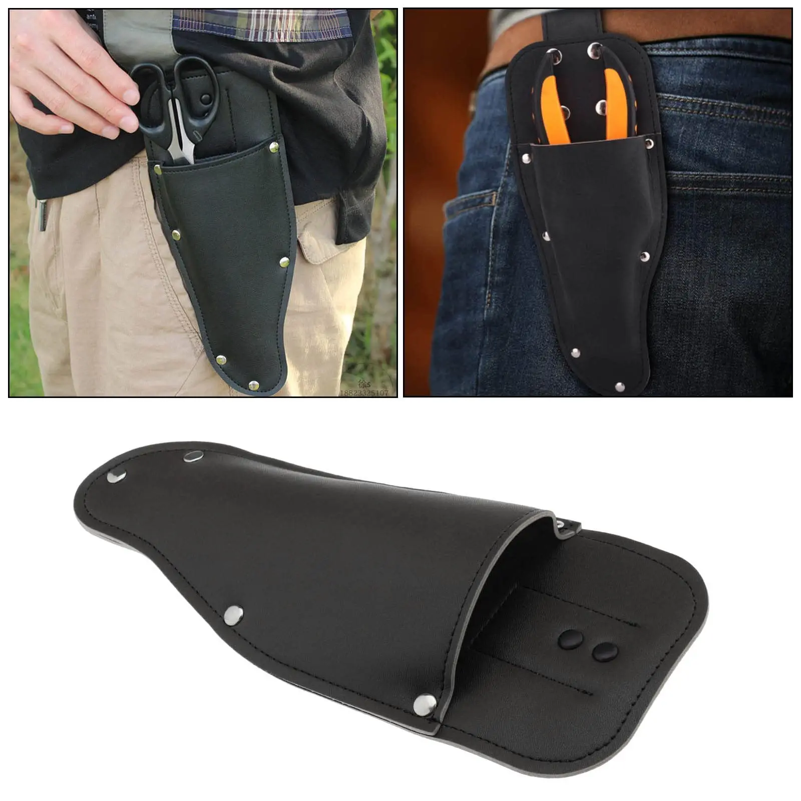 

Leather gardening pruning scissor cover, outdoor tool pliers scissor cover, waist hanging pliers storage bag