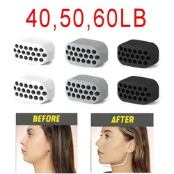 Jaw Line Exerciser Ball para Homens e Mulheres, Exercitador Facial, Jawline Trainer, Exercício Muscular para Rosto e Pescoço, 40 lb, 50 lb, 60lb, 3Pcs