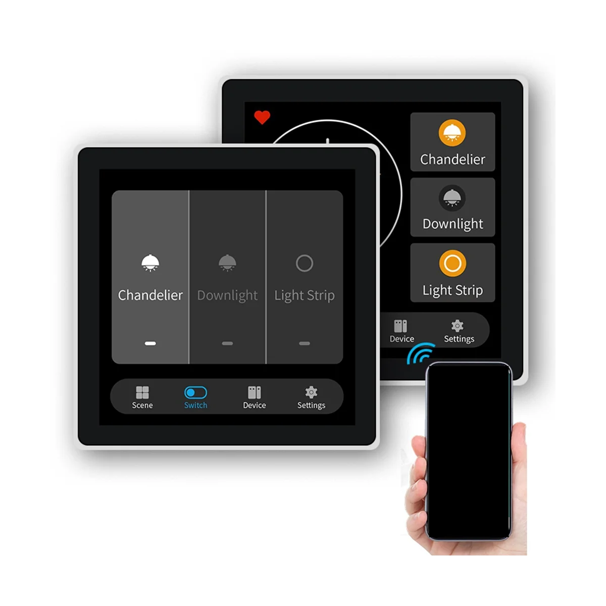 Tuya Smart Home pannello di controllo multiplo Zigbee Smart Home pannello interruttori da 4 pollici controllo Touchscreen In-Wall per la casa-EUplug