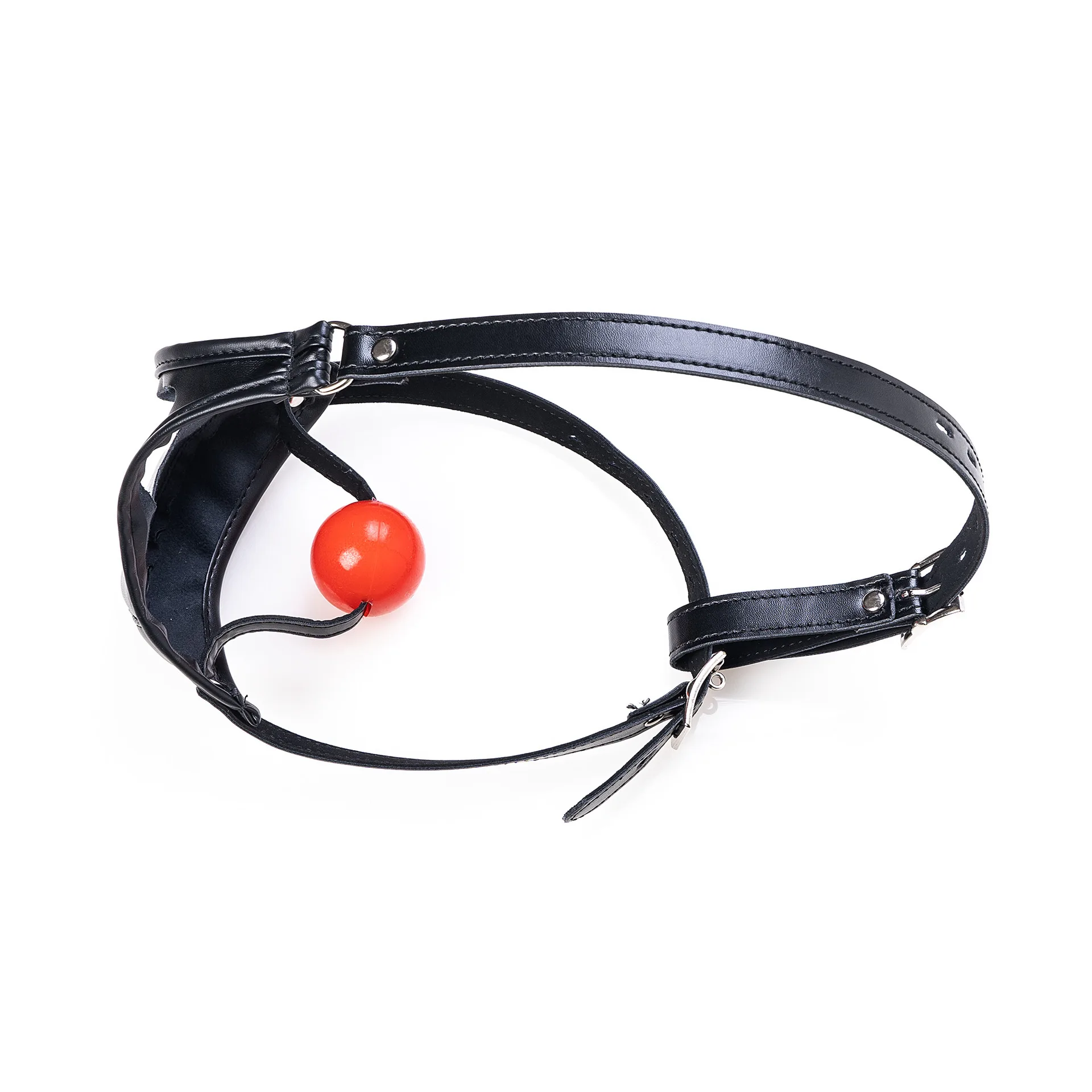 Harness Mask with Silicone Ball Gag & Mouth Gag – Bondage Face Cover, Adult Sex Toy & Adult Game view 3