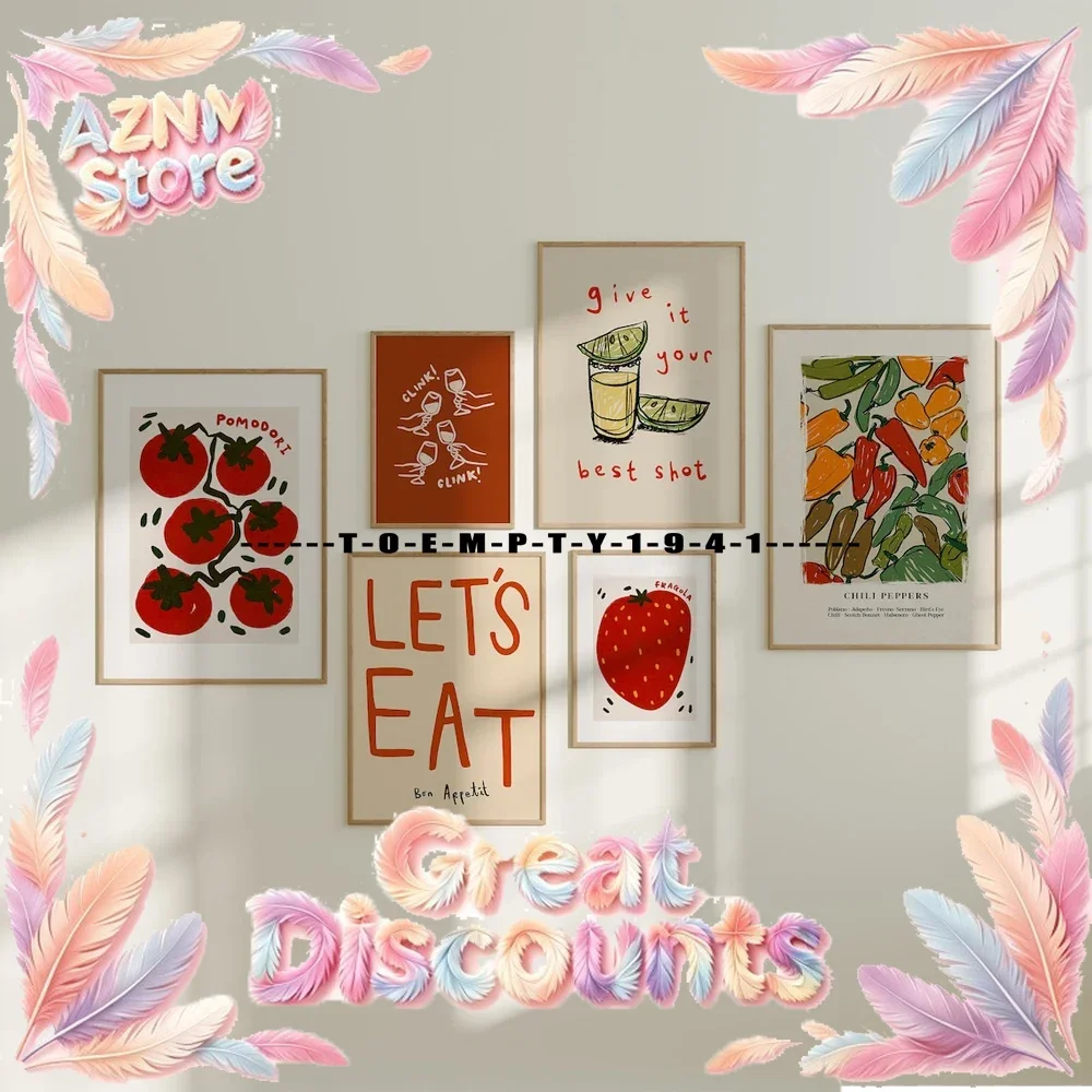 Impresiones de Cocina, Cuadros Decorativos para Cocina, Pósteres en Lienzo, Ideas de Decoración para el Hogar, Decoración de Pared para Comedor y Restaurante, Decoración para Amantes de la Gastronomía
