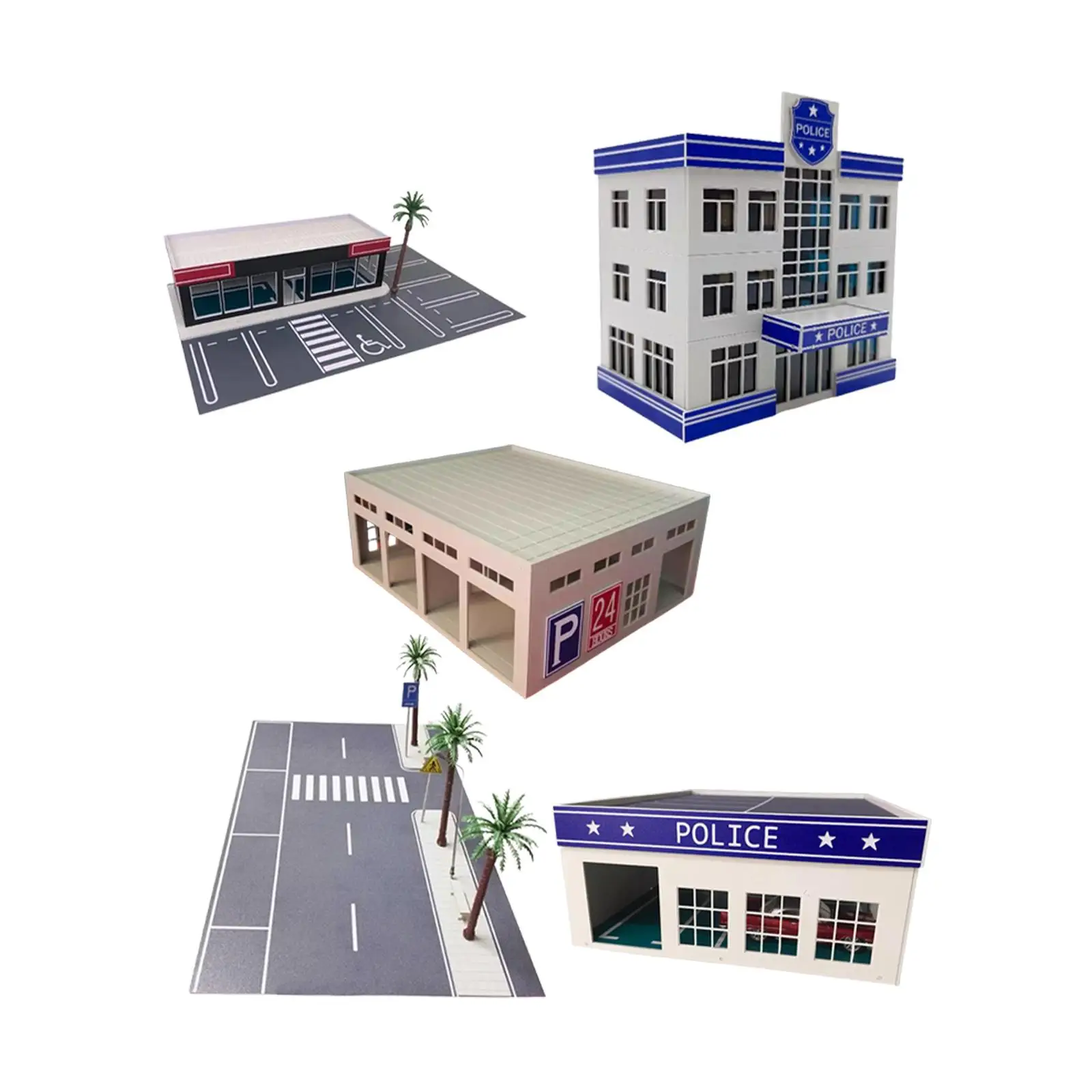 1:64 Parking Lot Vehicle Showcase City Planning Demonstration Parking Scenery Multifunctional Collectible Layout Accessory
