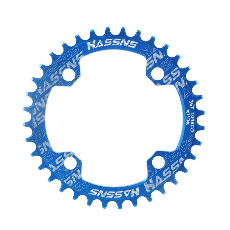 AliExpress MTB Chainring Round Narrow Wide Ultralight Mountain Bike 104BCD-32T 34T 36T 38T 40T 42T Crankset