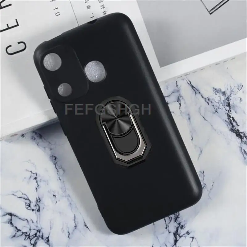 

Мягкий силиконовый чехол из ТПУ с кольцом на палец для Itel A27 a 27, чехол для телефона Itel P17