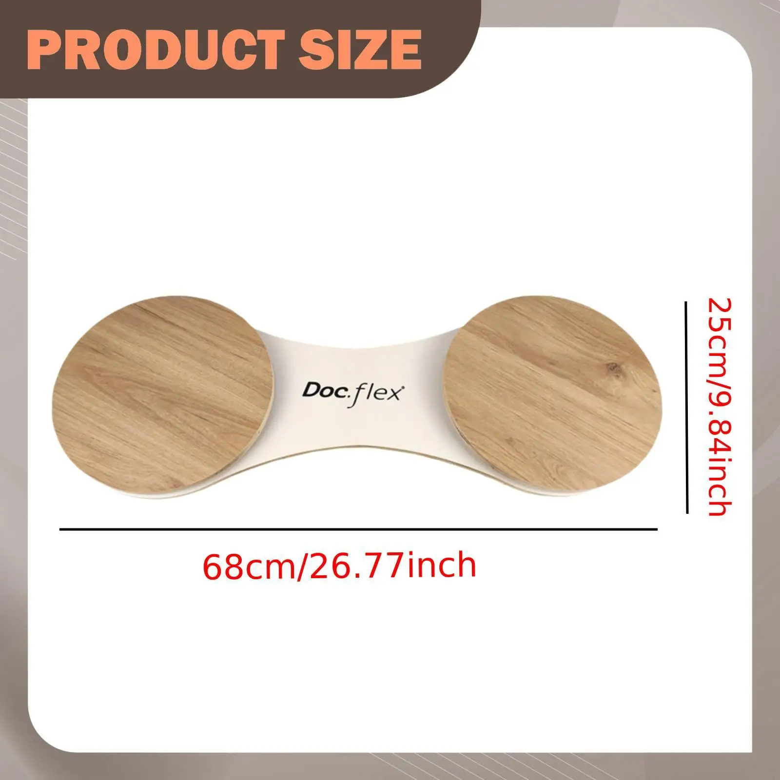 

Tennis Balance Board Non Slip Wooden Sports Equipment Balance Training Device for Beginner Swing Skill Improvement