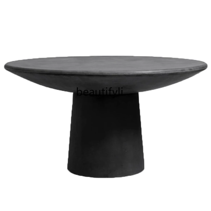 

Danish Designer Simple Modern round Dining Table Elephant Foot Model Room Occasional Table Living Room Negotiation Coffee Table